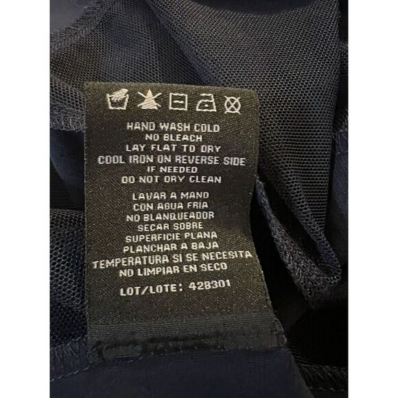 R & M Richards Womens 10P Embellished Navy Blue Dress with Matching Jacket - Picture 12 of 12